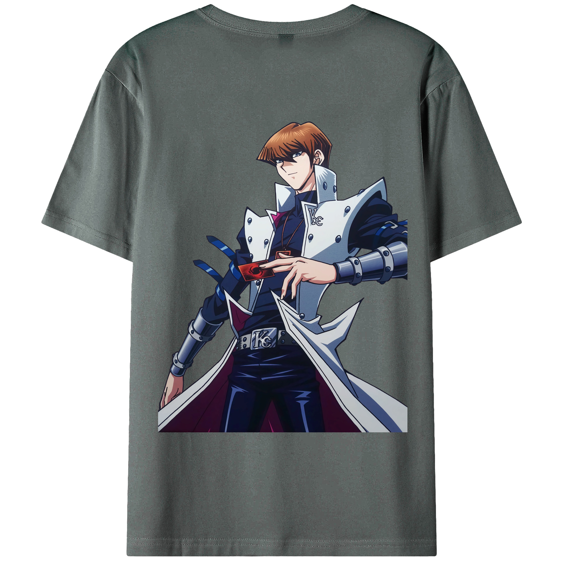 （画像用） 遊☆戯☆王 Yu-Gi-Oh! 綿100％ メンズ半袖Tシャツ（バックプリント） 通気性